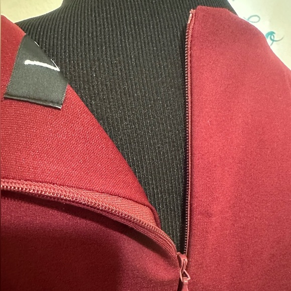 LULU’S Wine Red Midi Dress Size S - Picture 5 of 8